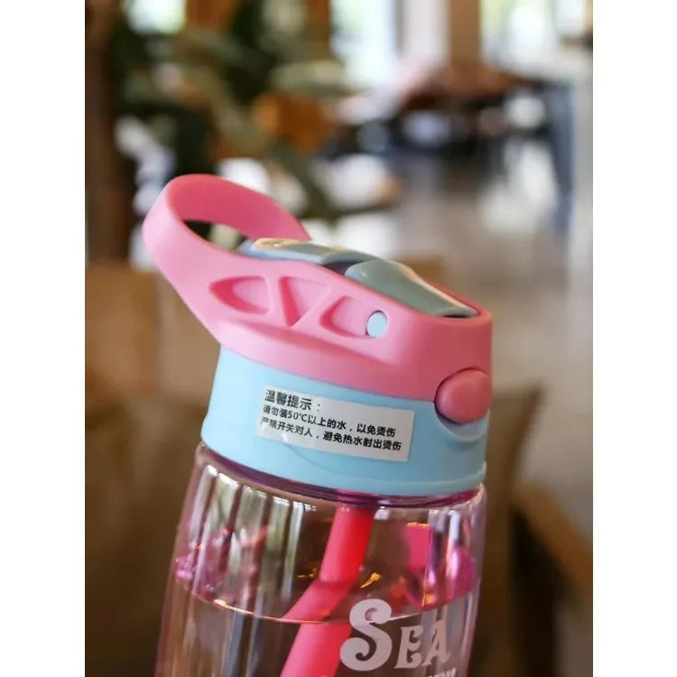 Transparante Drinkfles Voor Kinderen Met Print - Aquazee