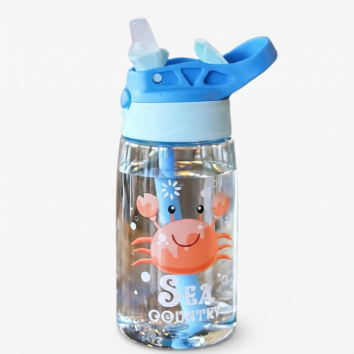 Transparante Drinkfles Voor Kinderen Met Print - Aquazee
