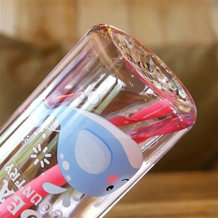 Transparante Drinkfles Voor Kinderen Met Print - Aquazee