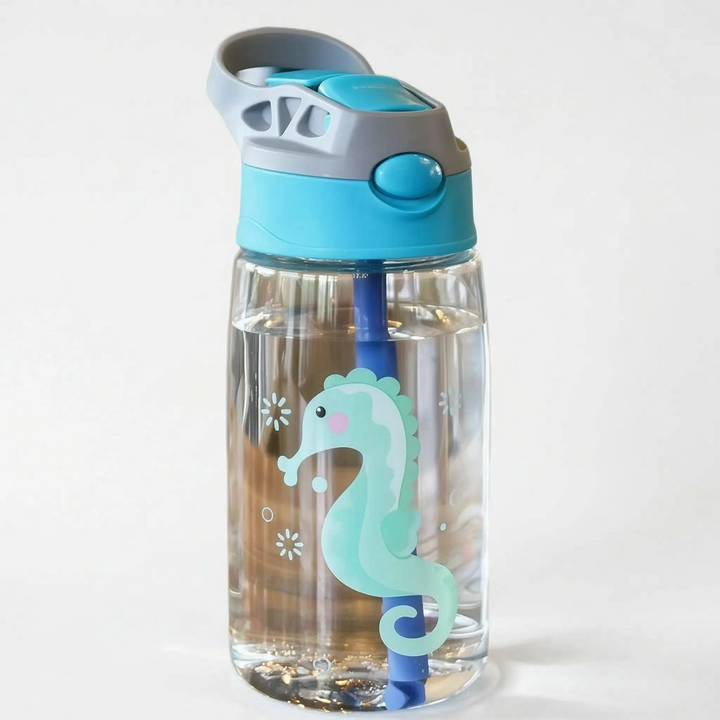 Transparante Drinkfles Voor Kinderen Met Print - Aquazee