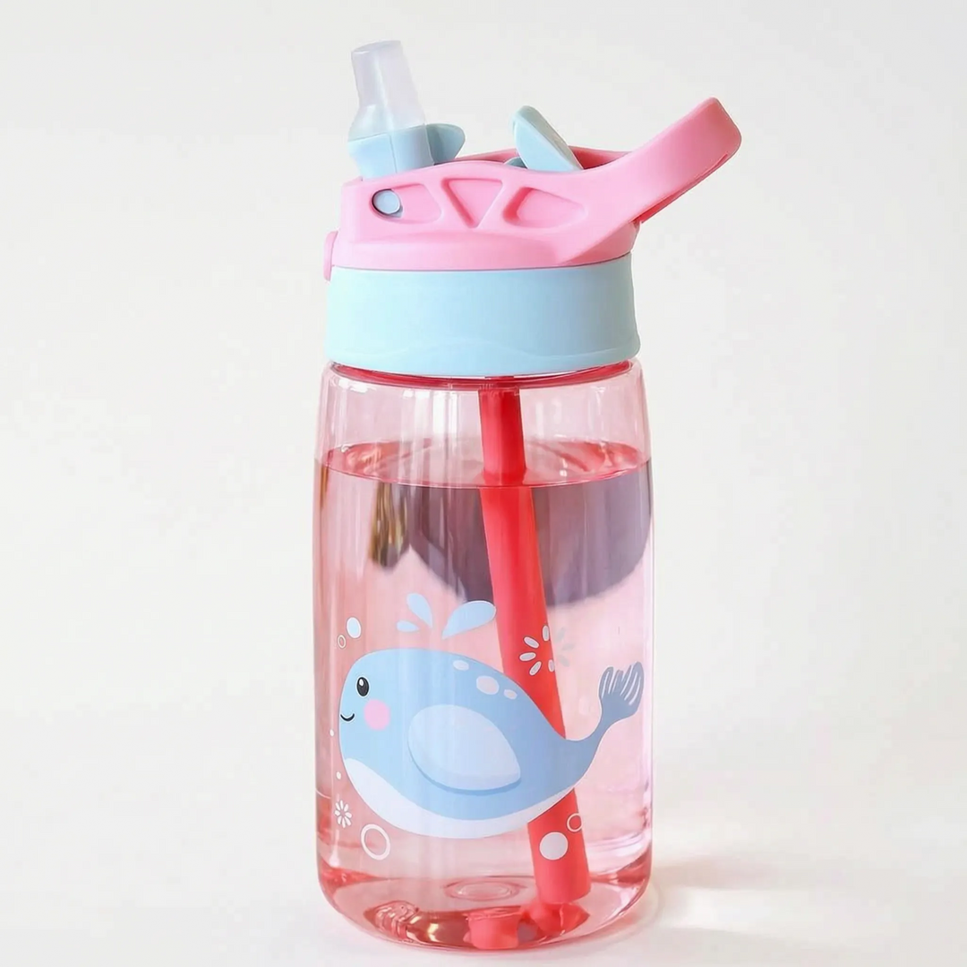Transparante Drinkfles Voor Kinderen Met Print - Aquazee