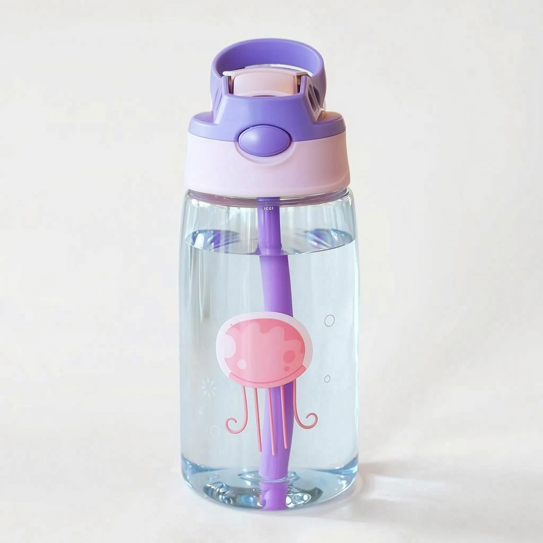 Transparante Drinkfles Voor Kinderen Met Print - Aquazee