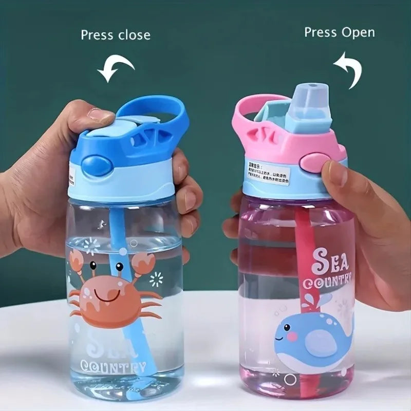 Transparante Drinkfles Voor Kinderen Met Print - Aquazee