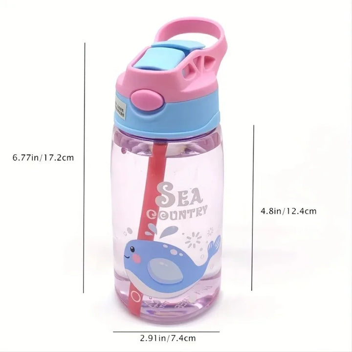 Transparante Drinkfles Voor Kinderen Met Print - Aquazee