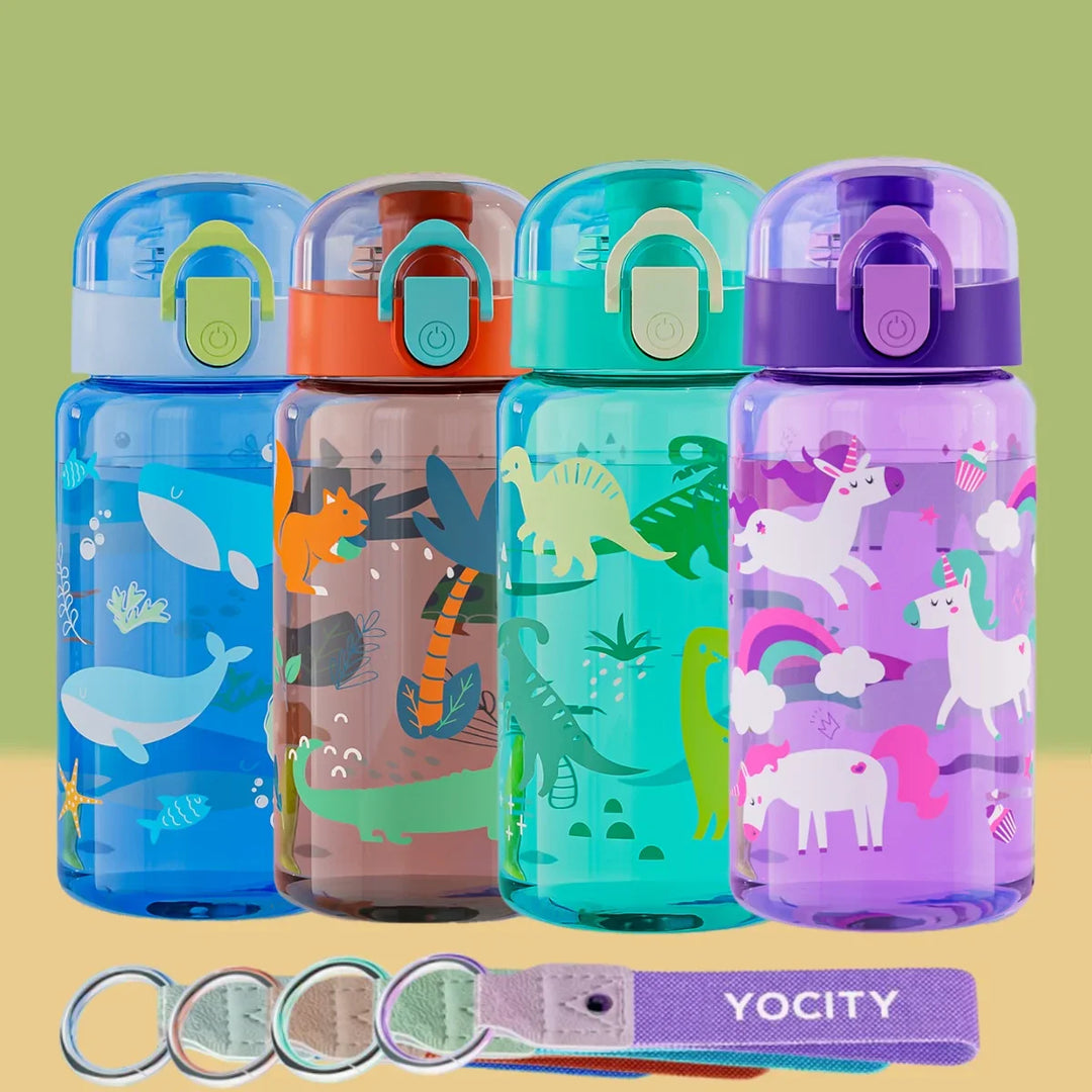 Transparante Kinderdrinkfles Met Print - Zydro