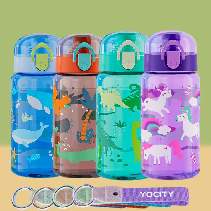 Transparante Kinderdrinkfles Met Print - Zydro