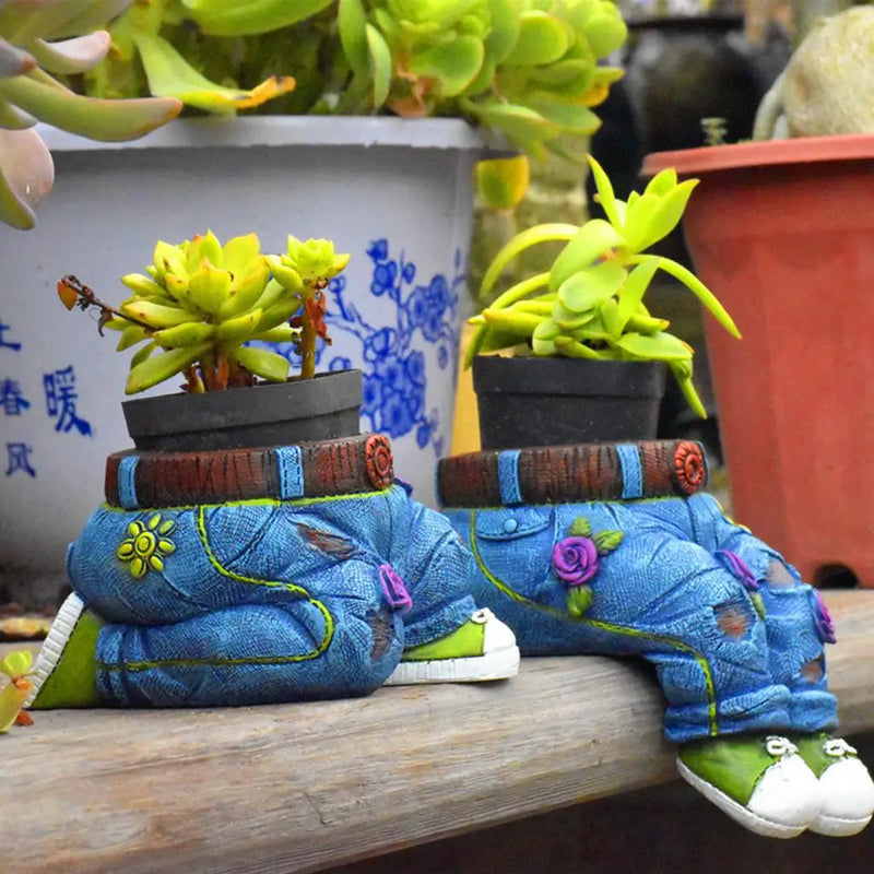 Tuinier Hars Vetplant Pot Sculptuur - GardenBuddy