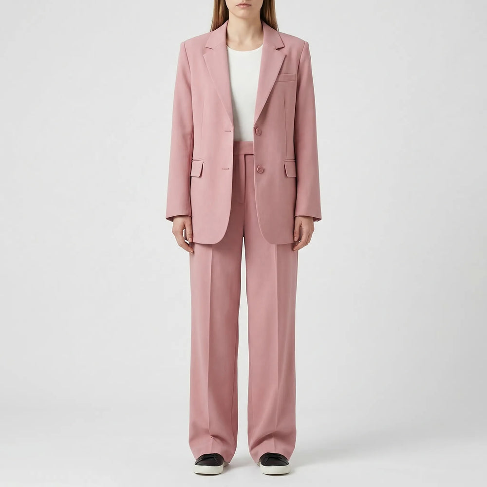 Two-Piece Blazer And Wide-Leg Trouser Set - Margie