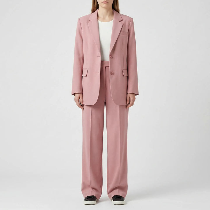 Two-Piece Blazer And Wide-Leg Trouser Set - Margie