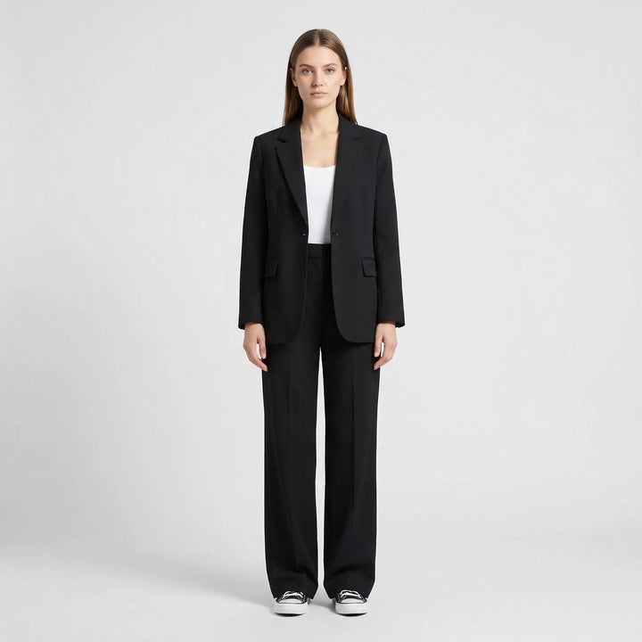 Two-Piece Blazer And Wide-Leg Trouser Set - Margie
