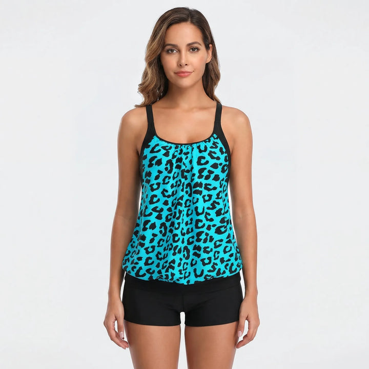 Two-Piece Tankini With Boyshort Bottoms - Rachel