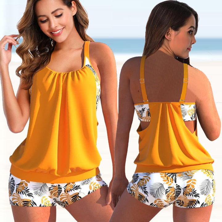 Two-Piece Tankini With Boyshort Bottoms - Rachel