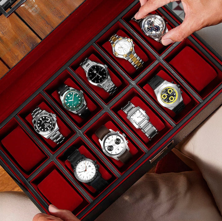 Two-Tier Display Watch Box For Men - Dialix
