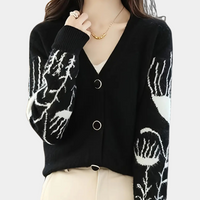 Warm V-Neck Cardigan for Women - Elin