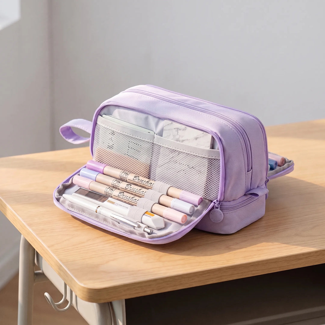 Uitgebreide Pastelkleurige Schrijfwarenset - Velinor