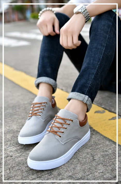 Sammy Jackson™ David Sneakers | Stoere herensneakers met witte zool