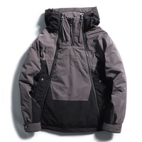 Stylish Men's Winter Coat with Double Zipper - NORDON