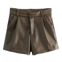 Sammy Jackson™ Angel Leren Short | Modne i Vintage