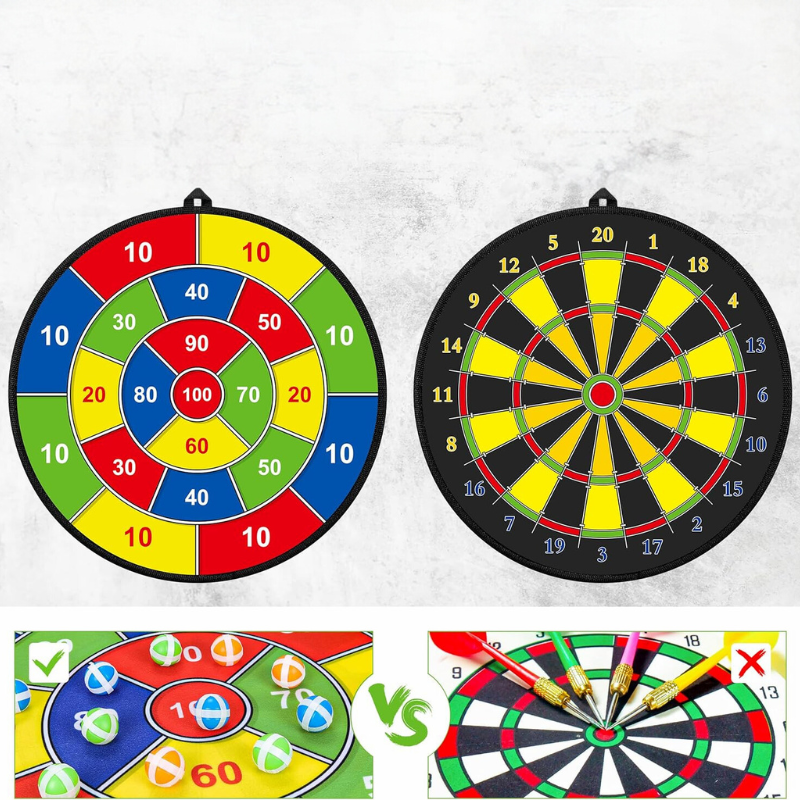 Tarcza do darta Groot dla dzieci z klejącymi piłkami i lotkami - PlayTarget