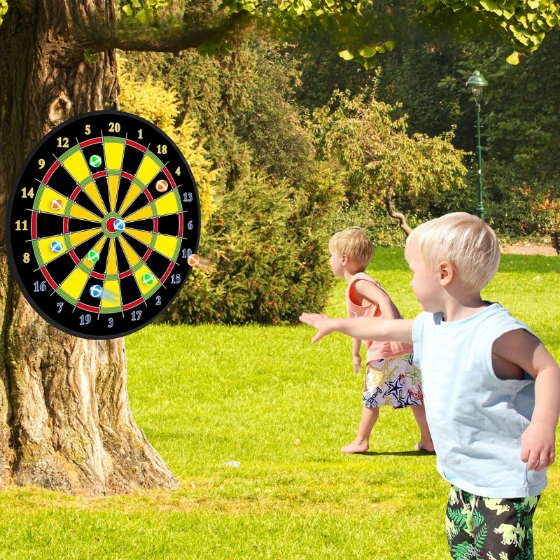 Tarcza do darta Groot dla dzieci z klejącymi piłkami i lotkami - PlayTarget