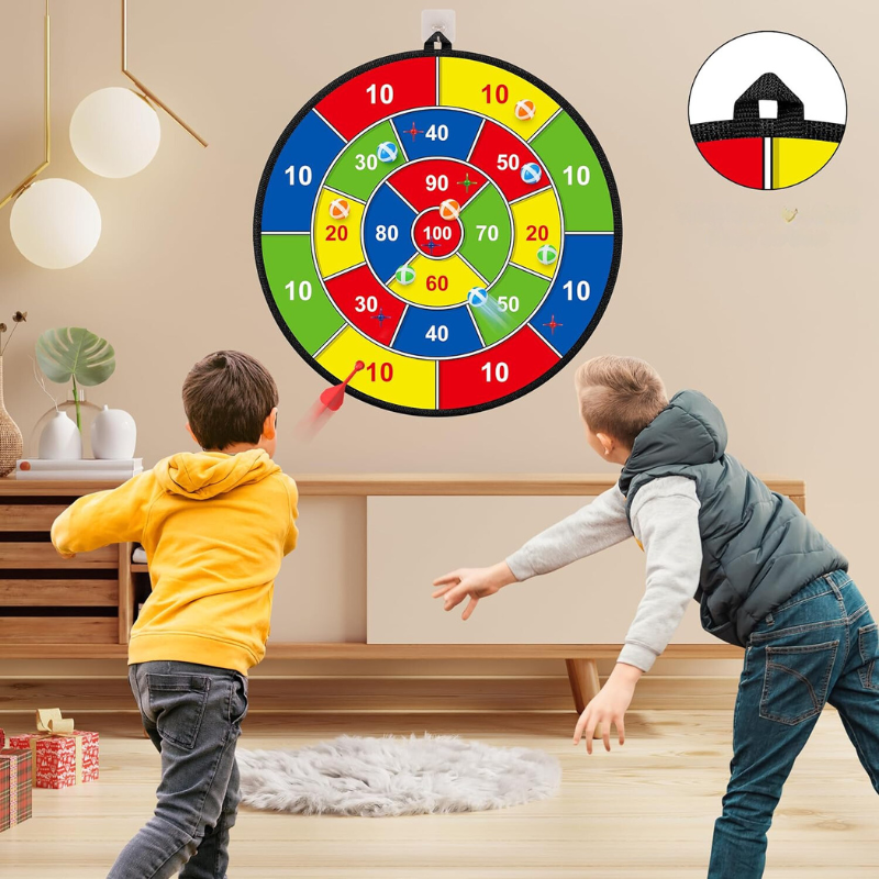 Tarcza do darta Groot dla dzieci z klejącymi piłkami i lotkami - PlayTarget