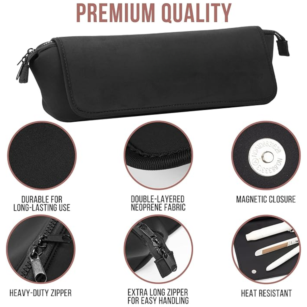 2-in-1 Haartools Reistas & Hittebestendige Mat