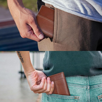 Premium RFID-Blocking Leather Bifold Wallet for Men - SlimArmor