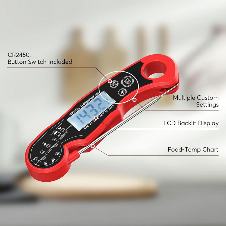 Ultra-Fast Digital Meat Thermometer – GrillGauge