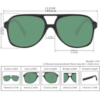 Retro Aviator Sunglasses - Indy