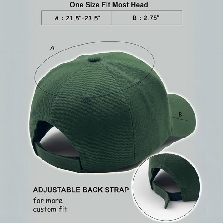 Textured Adjustable Baseball Cap - Alex