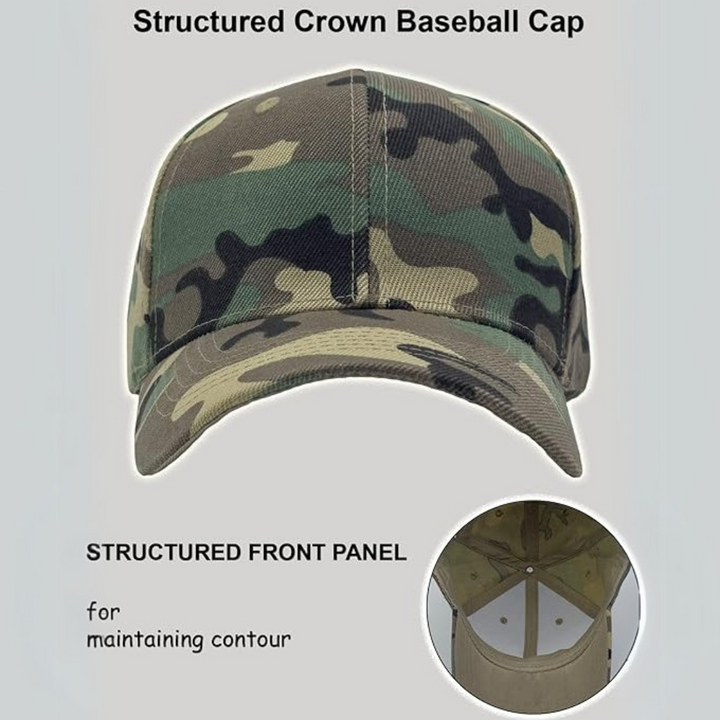 Textured Adjustable Baseball Cap - Alex