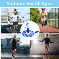 Adjustable Tangle-Free Beaded Jump Rope for Fitness