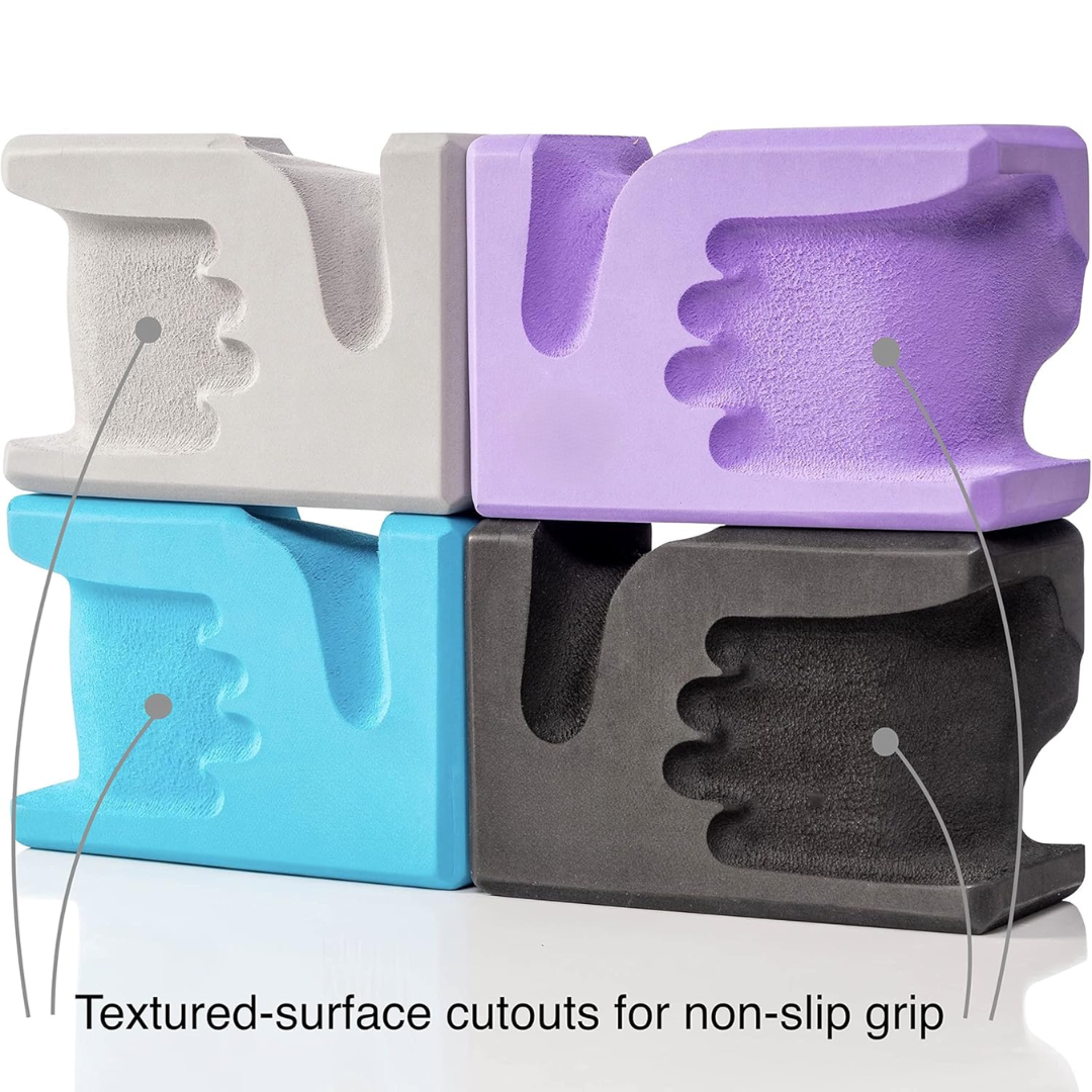 Hand-Shaped Yoga Blocks 2-Pack
