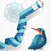 Yoga Strap with Adjustable D-Ring Buckle