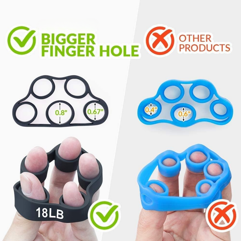 4-Pack Hand Exerciser Grip Strengthener Set