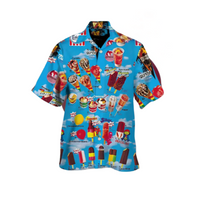 Summer Men's Shirt with Ice Cream Print – Luca