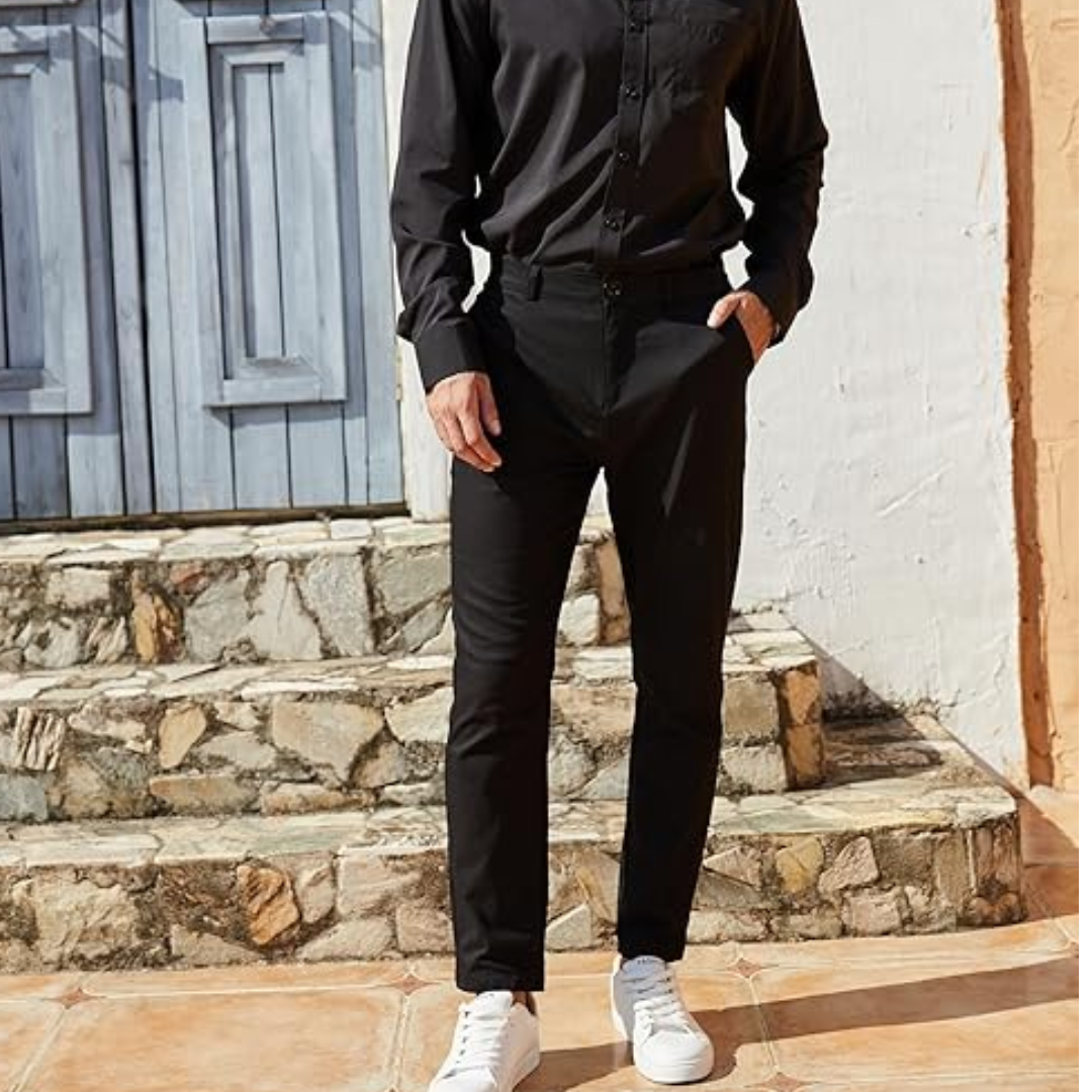 Slim Fit Stretch Men's Pants - Boaz