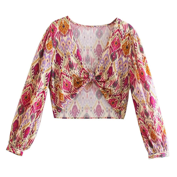 Sammy Jackson™ Jillian Geknoopte Skort | Levendig & Hoge Taille