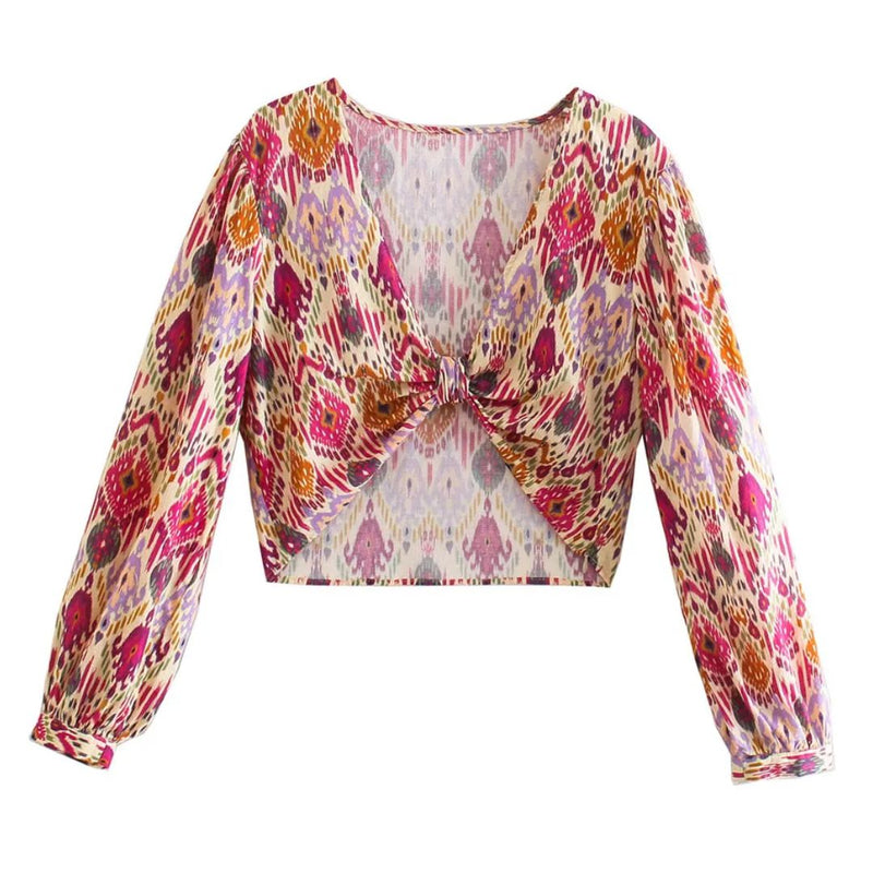 Sammy Jackson™ Jillian Geknoopte Skort | Levendig & Hoge Taille