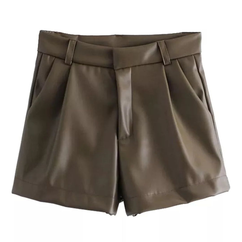 Sammy Jackson™ Angel Leren Short | Modne i Vintage