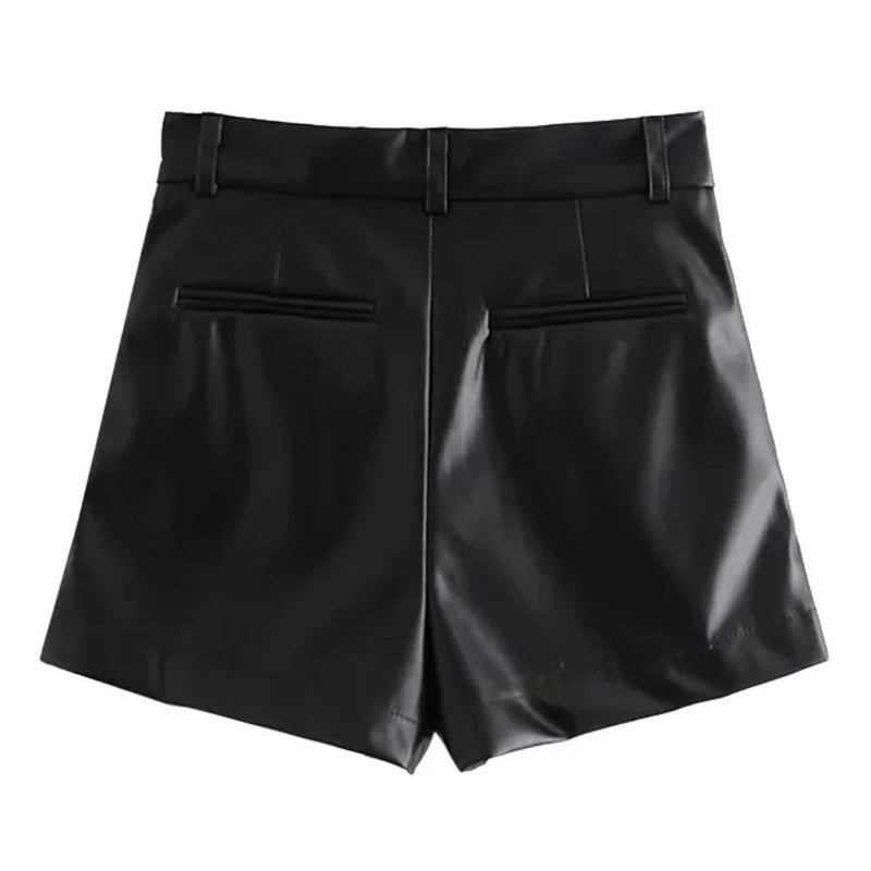 Sammy Jackson™ Angel Leren Short | Modne i Vintage