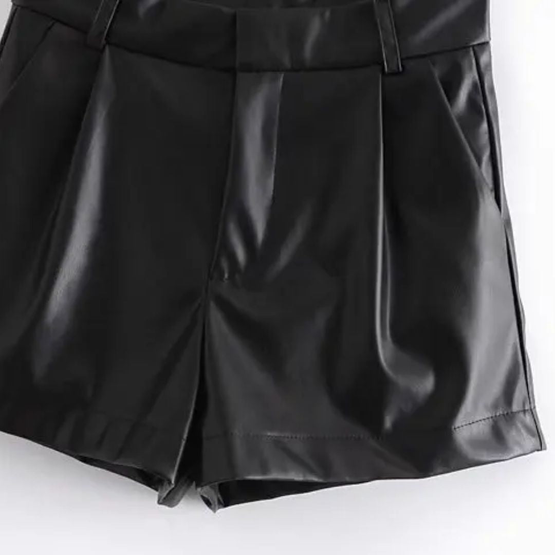 Sammy Jackson™ Angel Leren Short | Modne i Vintage