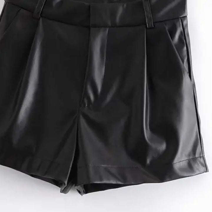 Sammy Jackson™ Angel Leren Short | Modne i Vintage