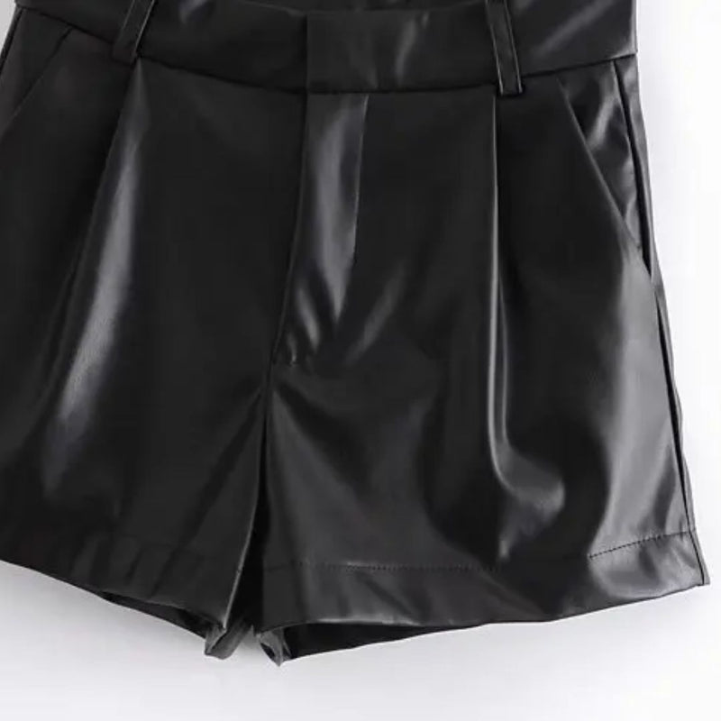 Sammy Jackson™ Angel Leren Short | Modne i Vintage