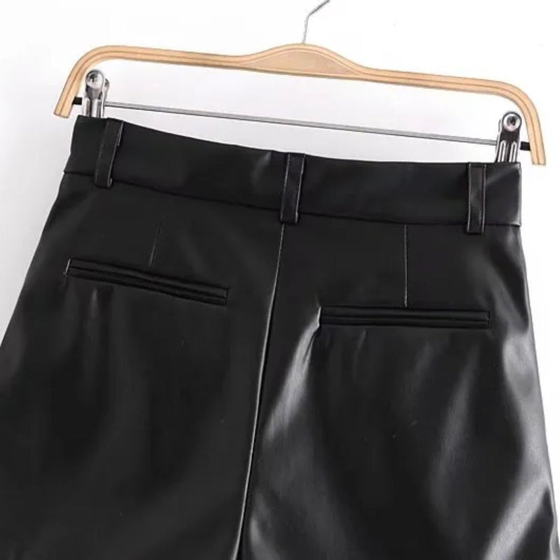 Sammy Jackson™ Angel Leren Short | Modne i Vintage