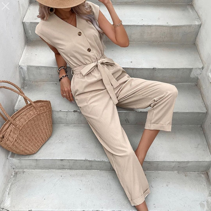 Sammy Jackson™ Carla Jumpsuit | Mouwloos & Stijlvol