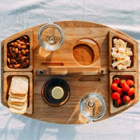 Sammy Jackson™ Opvouwbare Houten Draagbare Wijntafel