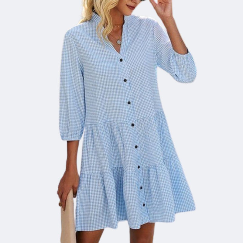 Sammy Jackson™ Lily Jurk | Geruit & Casual