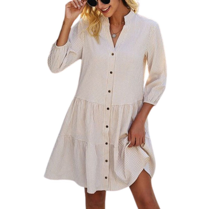 Sammy Jackson™ Lily Jurk | Geruit & Casual