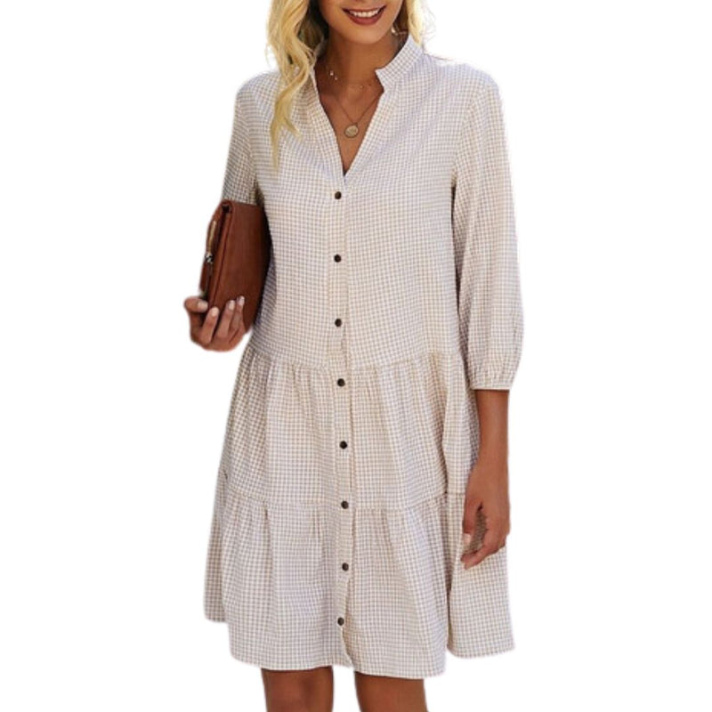 Sammy Jackson™ Lily Jurk | Geruit & Casual